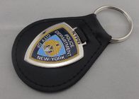 1.5 ملم شخصية سلاسل المفاتيح جلدية، مدينة نيويورك سلسلة مفتاح جلد مع بالنيكل