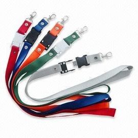 الحبل البلاستيك / البوليستر ذاكرة فلاش USB مع شعار مخصص الطباعة
